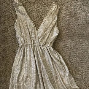 All That Shimmers Is Gold Light Gold Maxi Dress